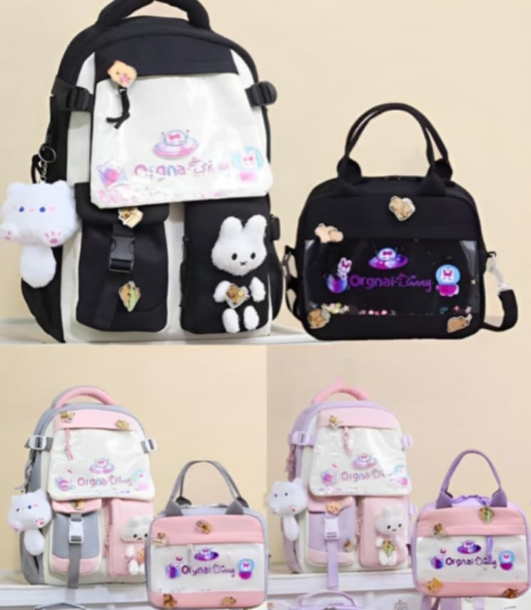 🌟 Set Mochila Kawaii Capibara – 5 en 1 🧡✨2 DO MODELO