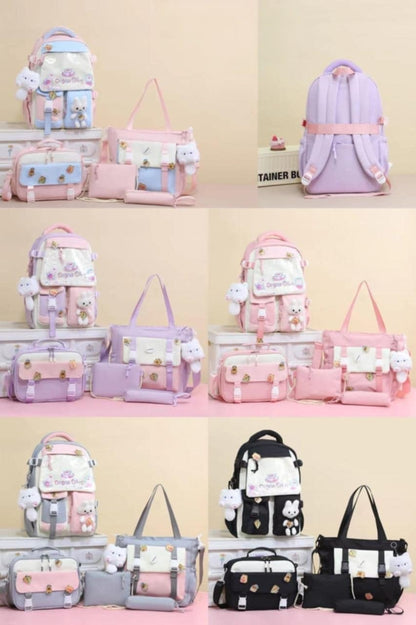 🌟 Set Mochila Kawaii Capibara – 5 en 1 🧡✨2 DO MODELO